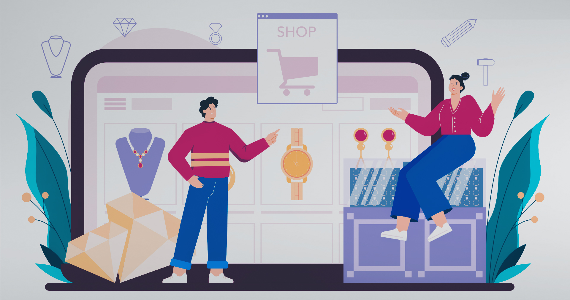 Как настроить события в К50? Разбираем на примере клиента ювелирной тематики